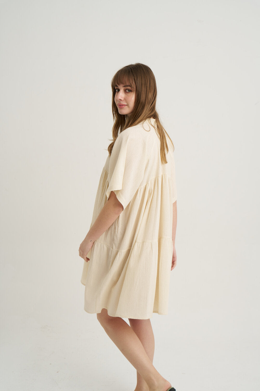 Unexpectedone-Grace Elbise - Bej-Elbise-3-fleurdirect.live