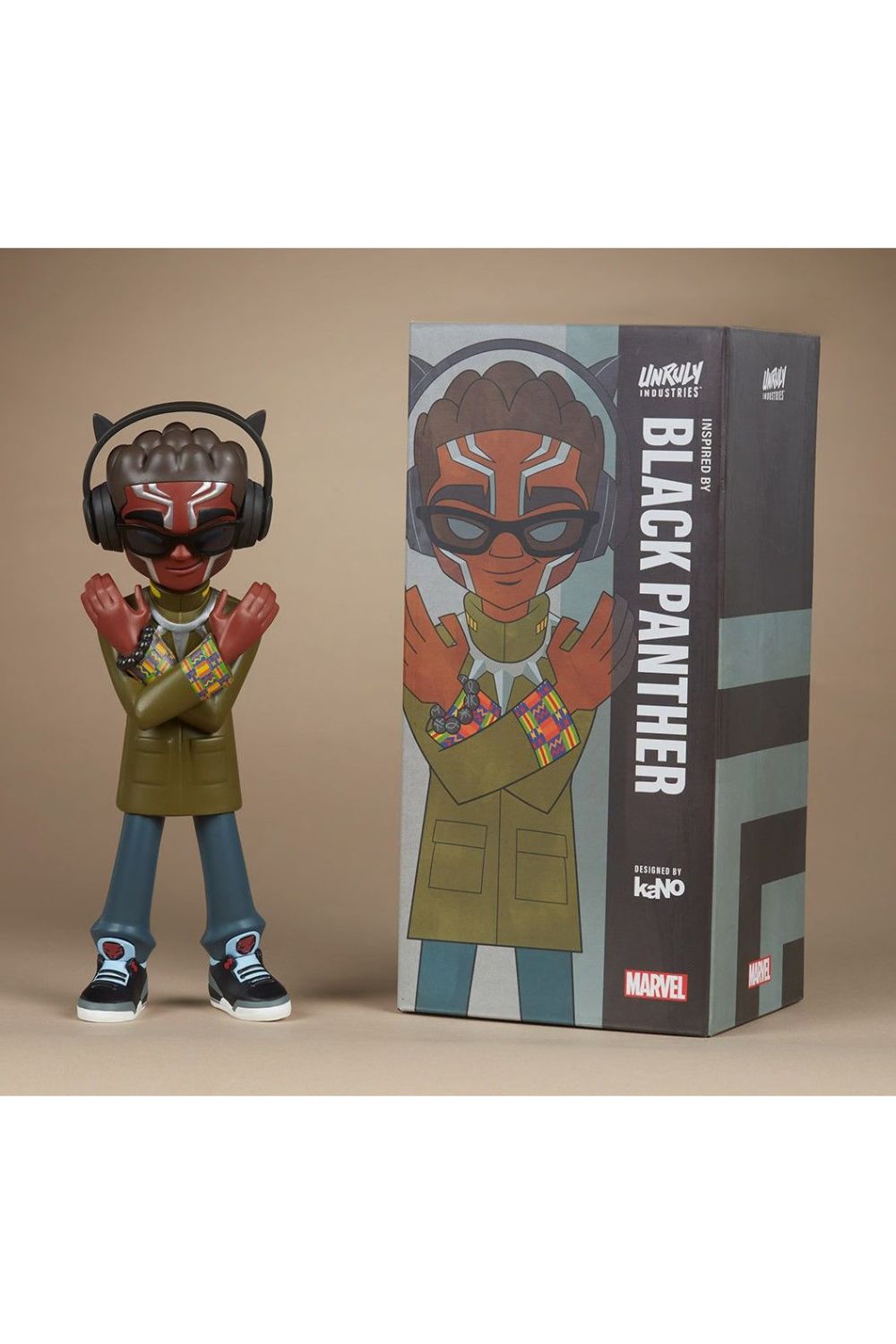 Unruly Industries-Black Panther Designer Collectible Toy by kaNO-Heykel-6-fleurdirect.live