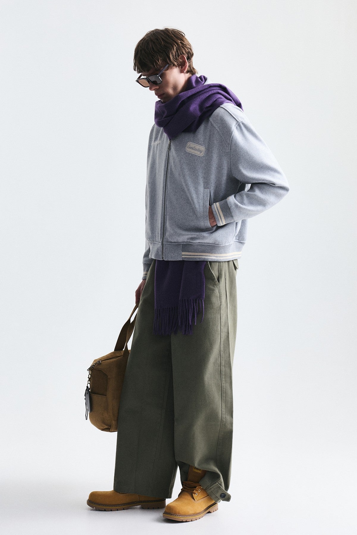 Boxy Fit Baskılı Mont