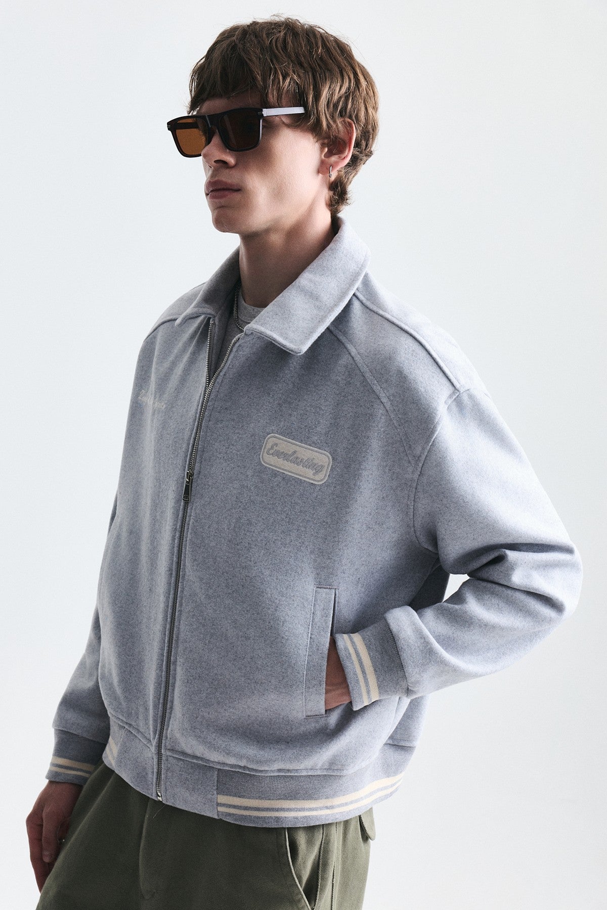 Boxy Fit Baskılı Mont