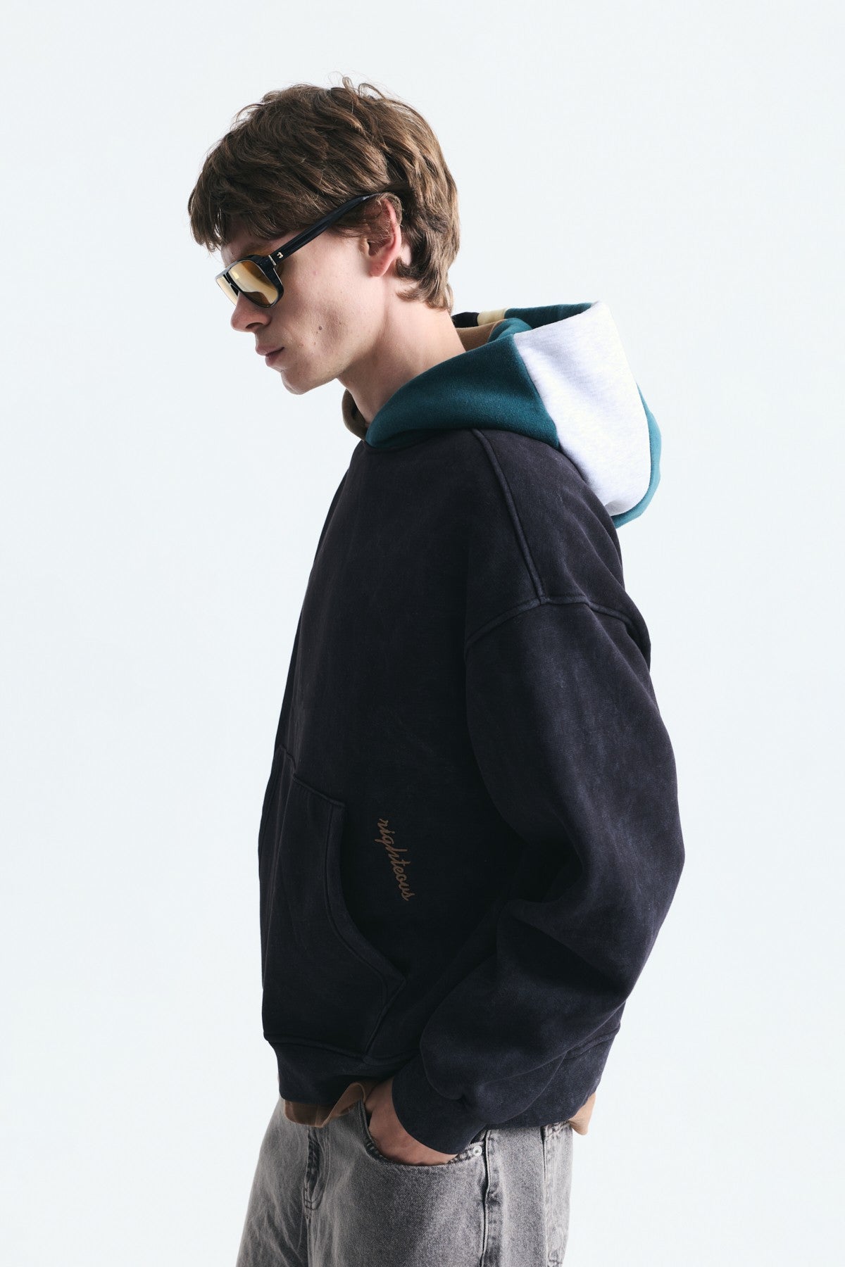 Boxy Fit Kapüşonlu Sweatshirt