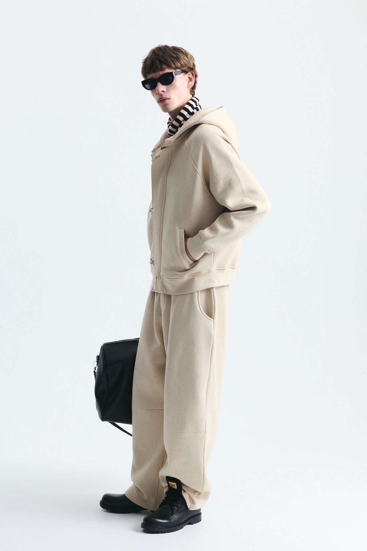 Oversize Klips Kapama Sweatshirt Takım