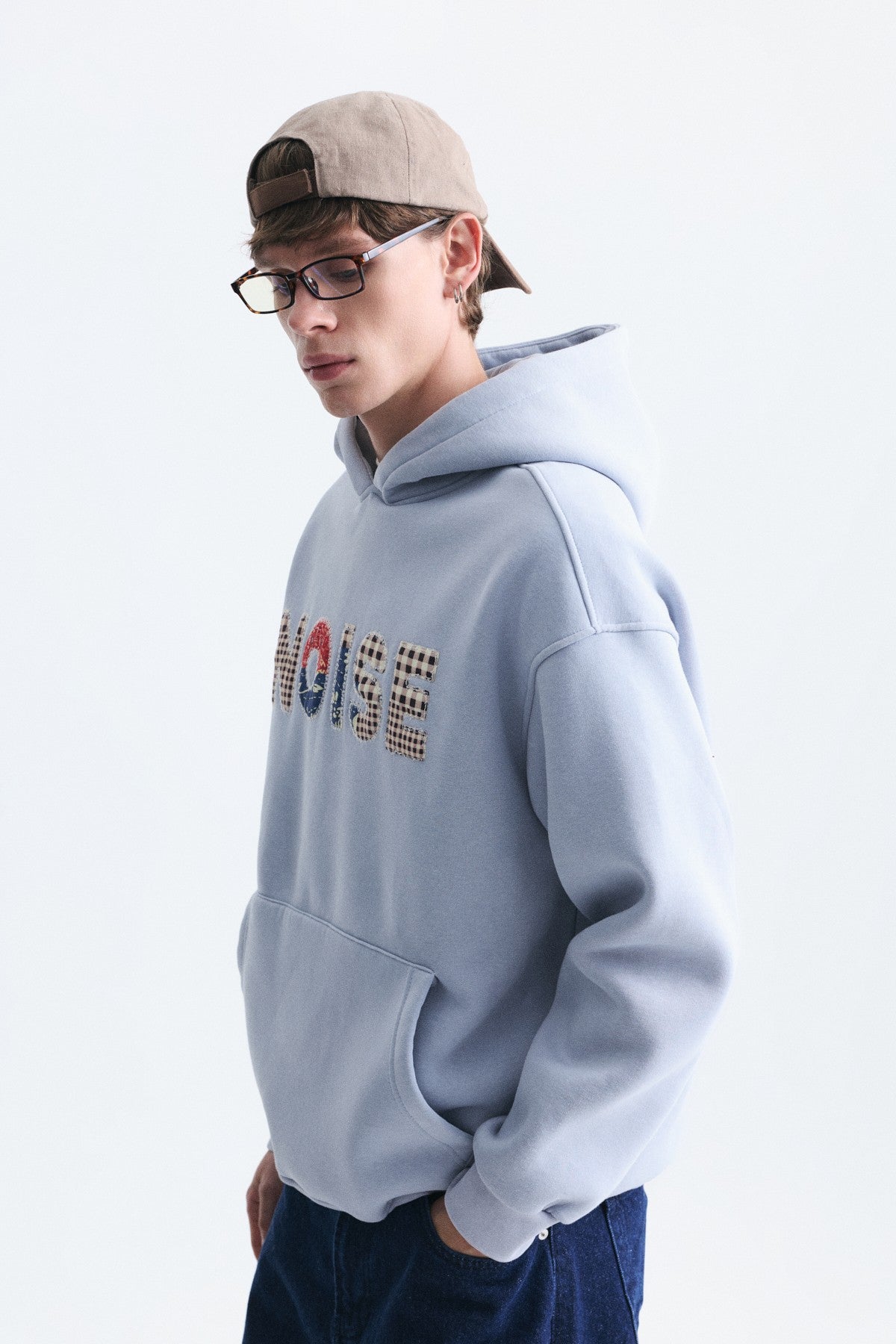 Nakışlı Oversize Kapüşonlu Sweatshirt