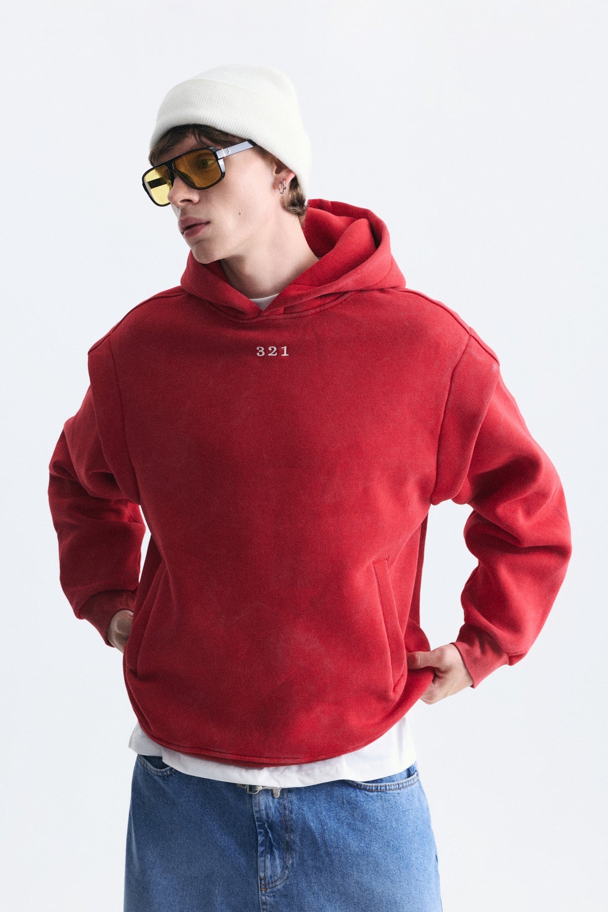 Oversize Yıkamalı Sweatshirt