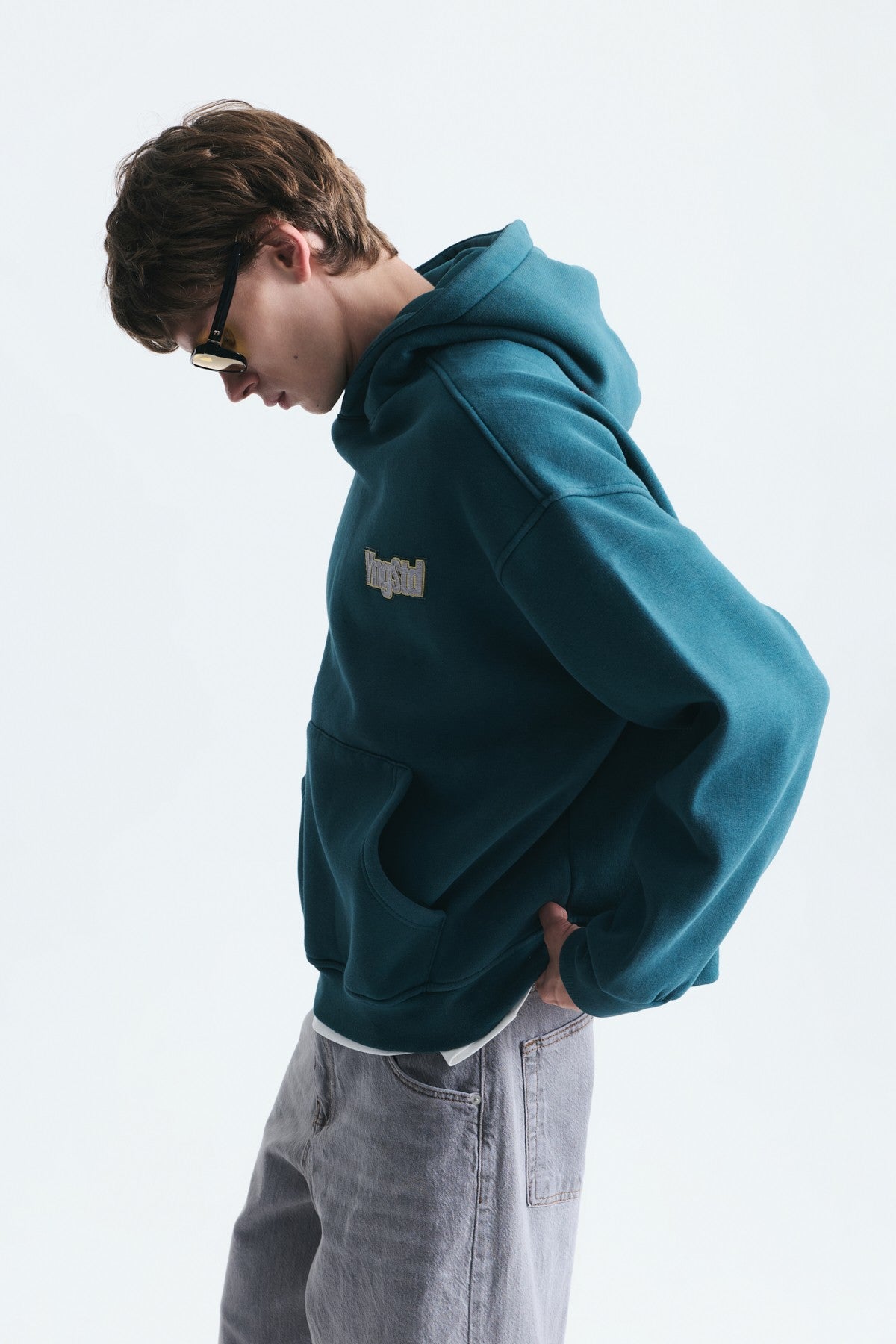 Oversize Sırt Baskılı Sweatshirt
