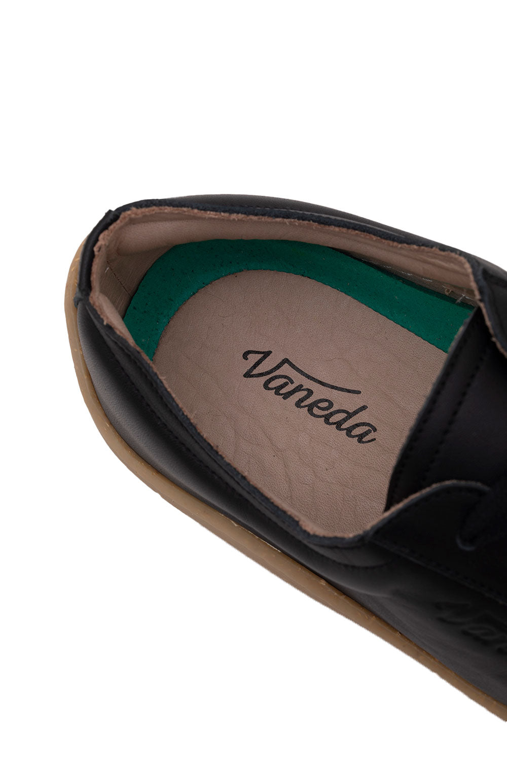 Vaneda-1383 V Barefoot Comfort Deri Erkek Ayakkabı Siyah-Sneakers-5-fleurdirect.live
