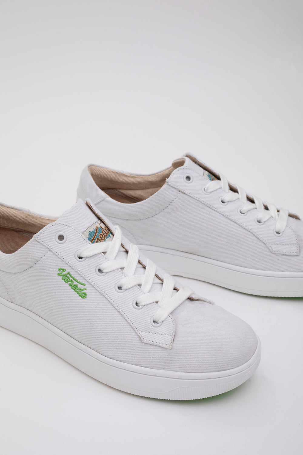 Vaneda-1388 V Mich Free Kanvas Sneaker Kadın Ayakkabı Beyaz-Sneakers-4-fleurdirect.live