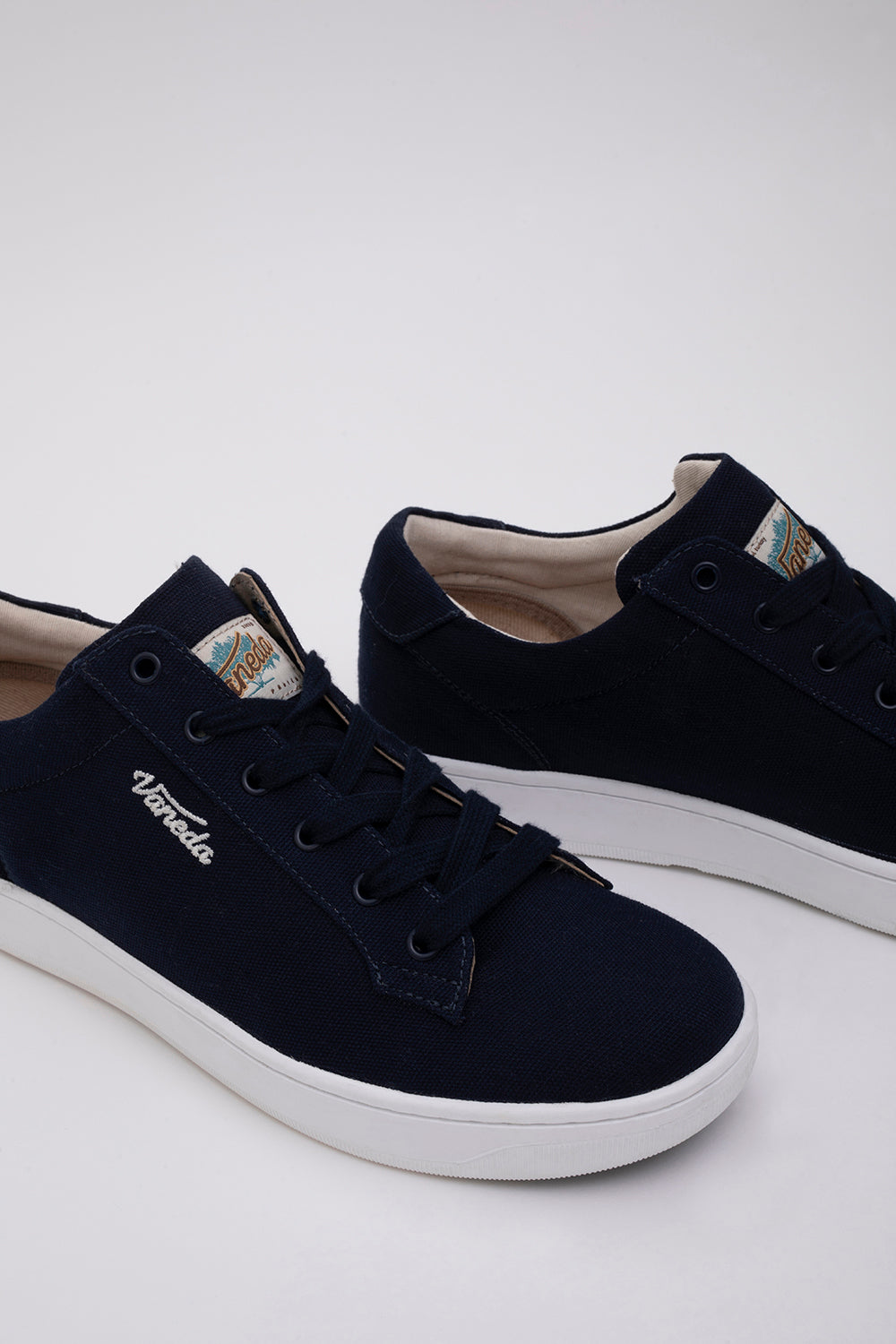 Vaneda-1388 V Mich Free Kanvas Sneaker Kadın Ayakkabı Lacivert-Sneakers-6-fleurdirect.live