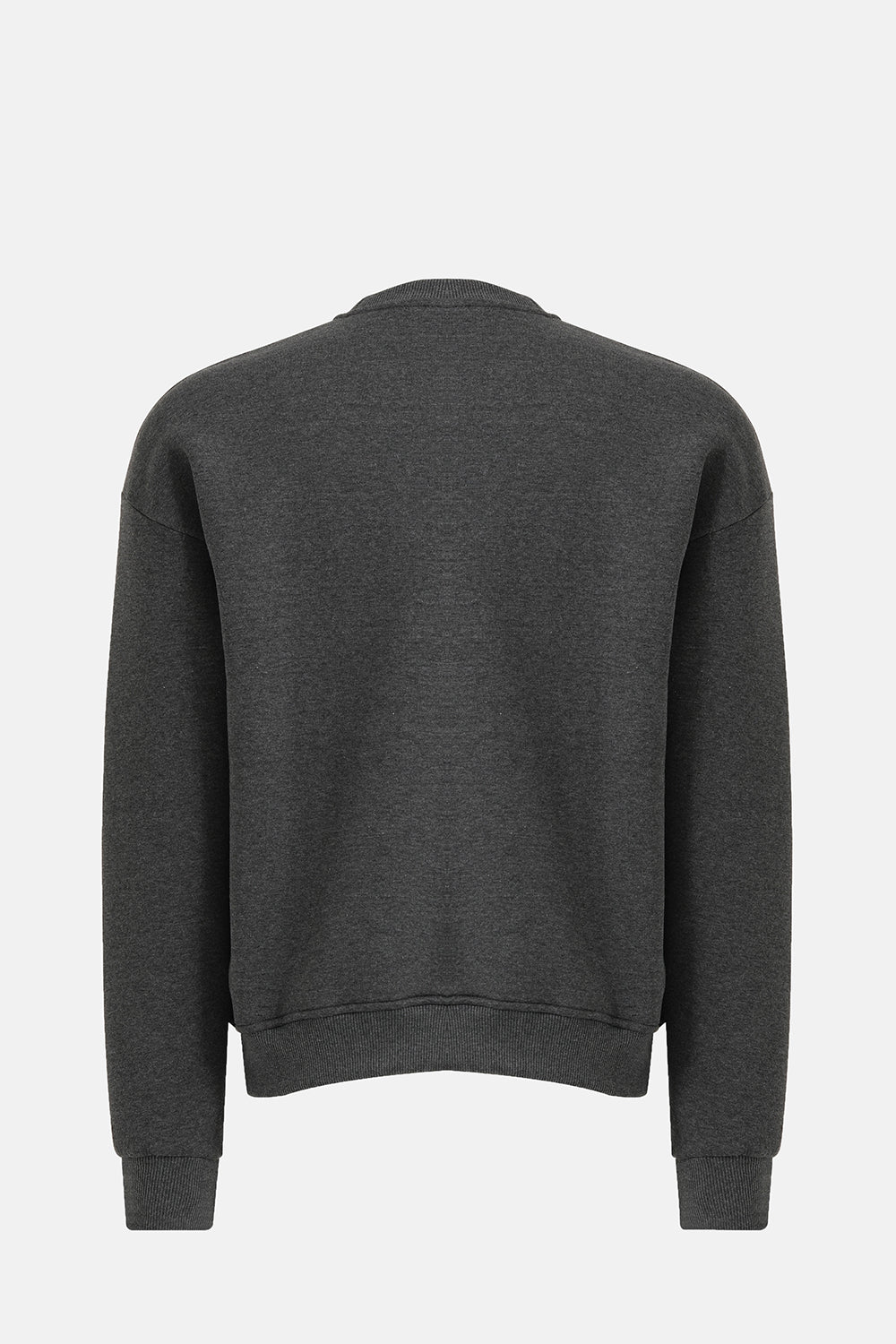 Vaneda-Bisiklet Yaka Oversized Fit Next Unisex Sweatshirt Antrasit-2-fleurdirect.live