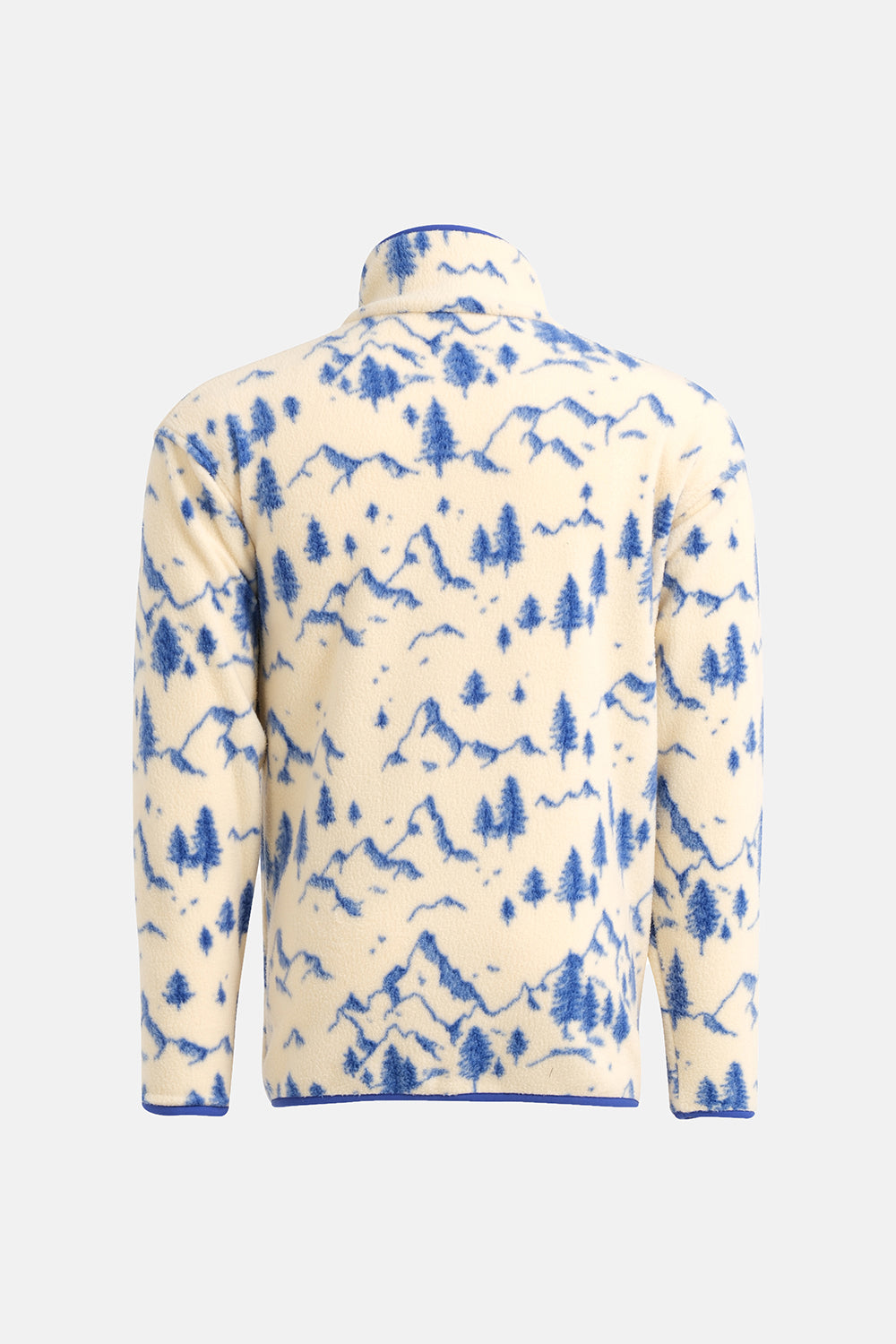 Vaneda-Regular Fit Next Unisex Polar Desenli Mavi-2-fleurdirect.live