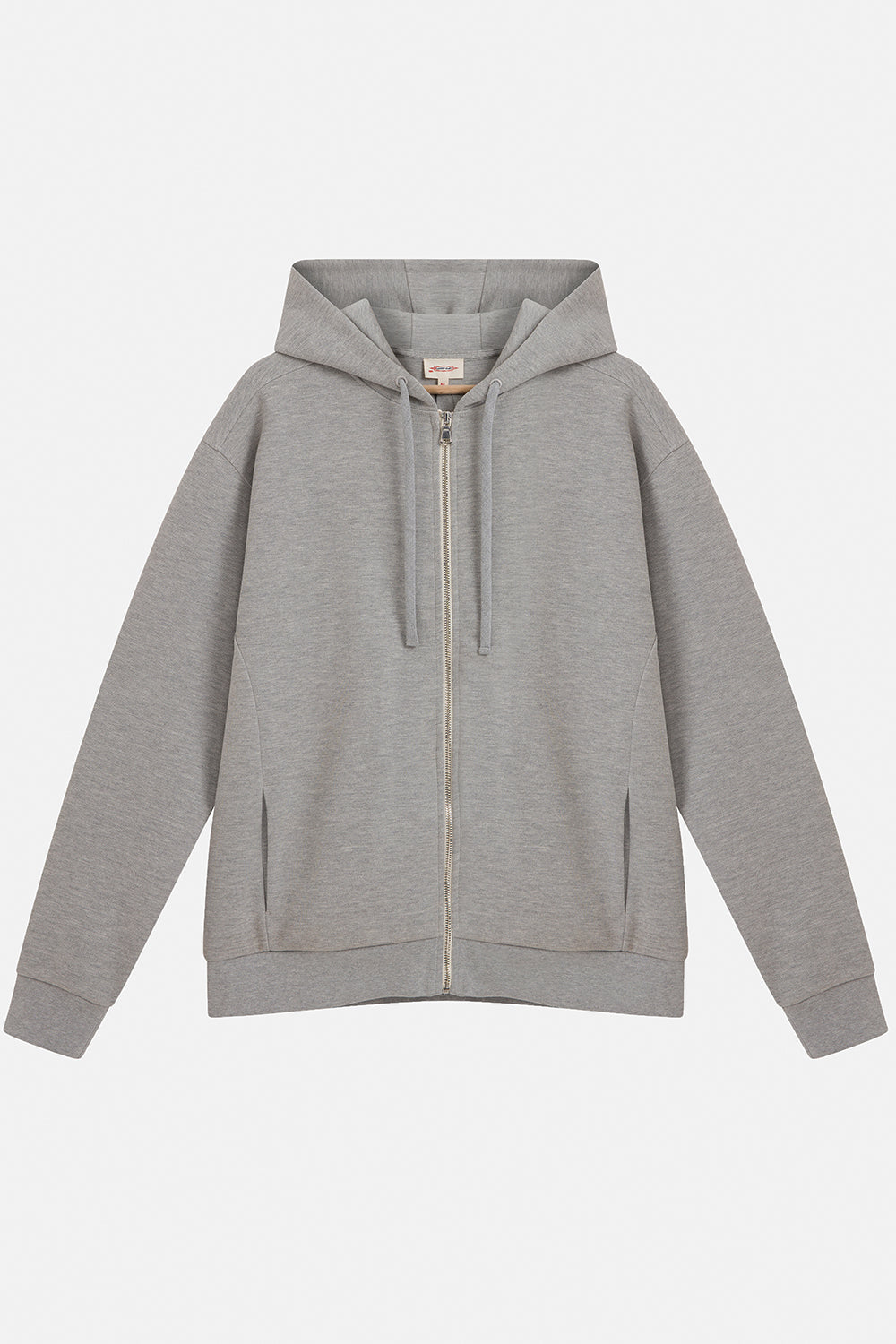 Vaneda-Urbanwild Hoodie Fermuarlı Gri Melanj-1-fleurdirect.live