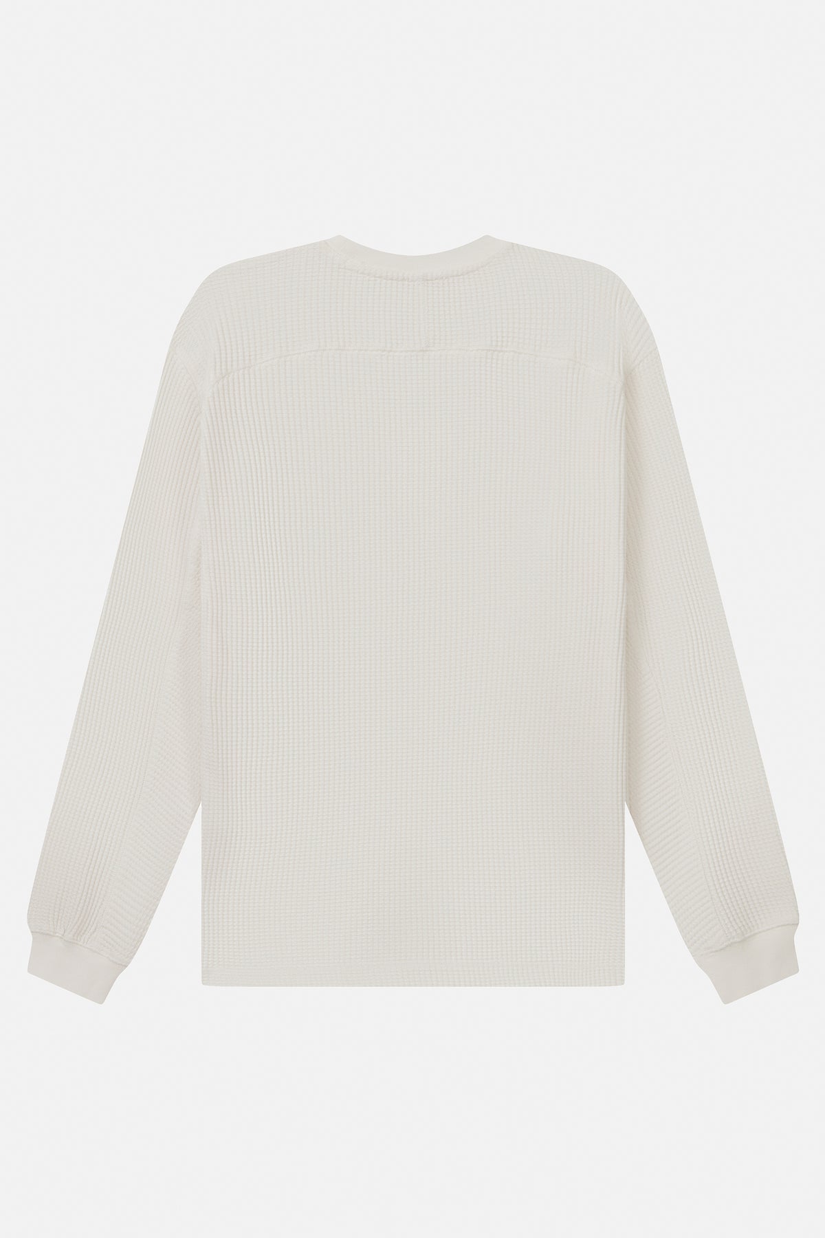 Vaneda-Urbanwild Uzun Kollu Waffle Tshirt Beyaz-2-fleurdirect.live