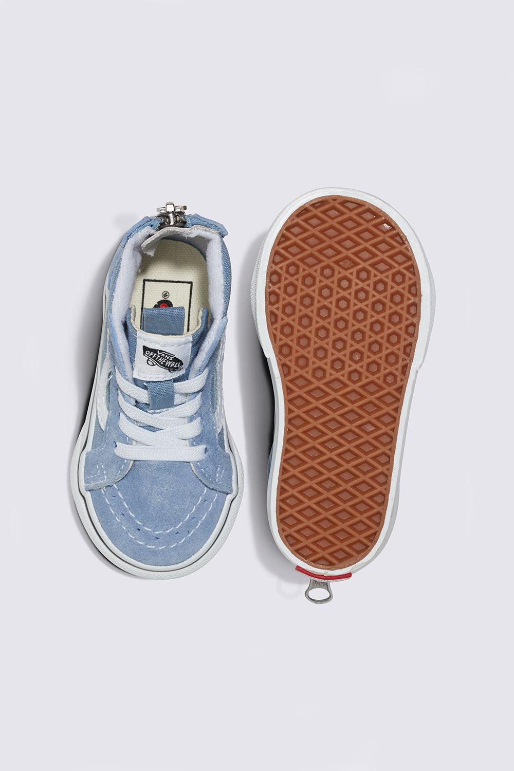 Vans-Kids TD SK8-Hi Zip Dusty Blue-Sneakers-3-fleurdirect.live