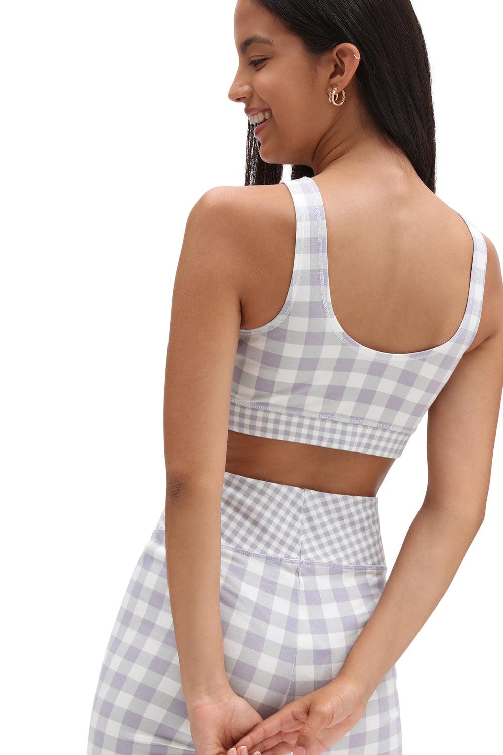 Vans-Mixed Up Gingham Bralette Languid Lavender-Crop Top-3-fleurdirect.live