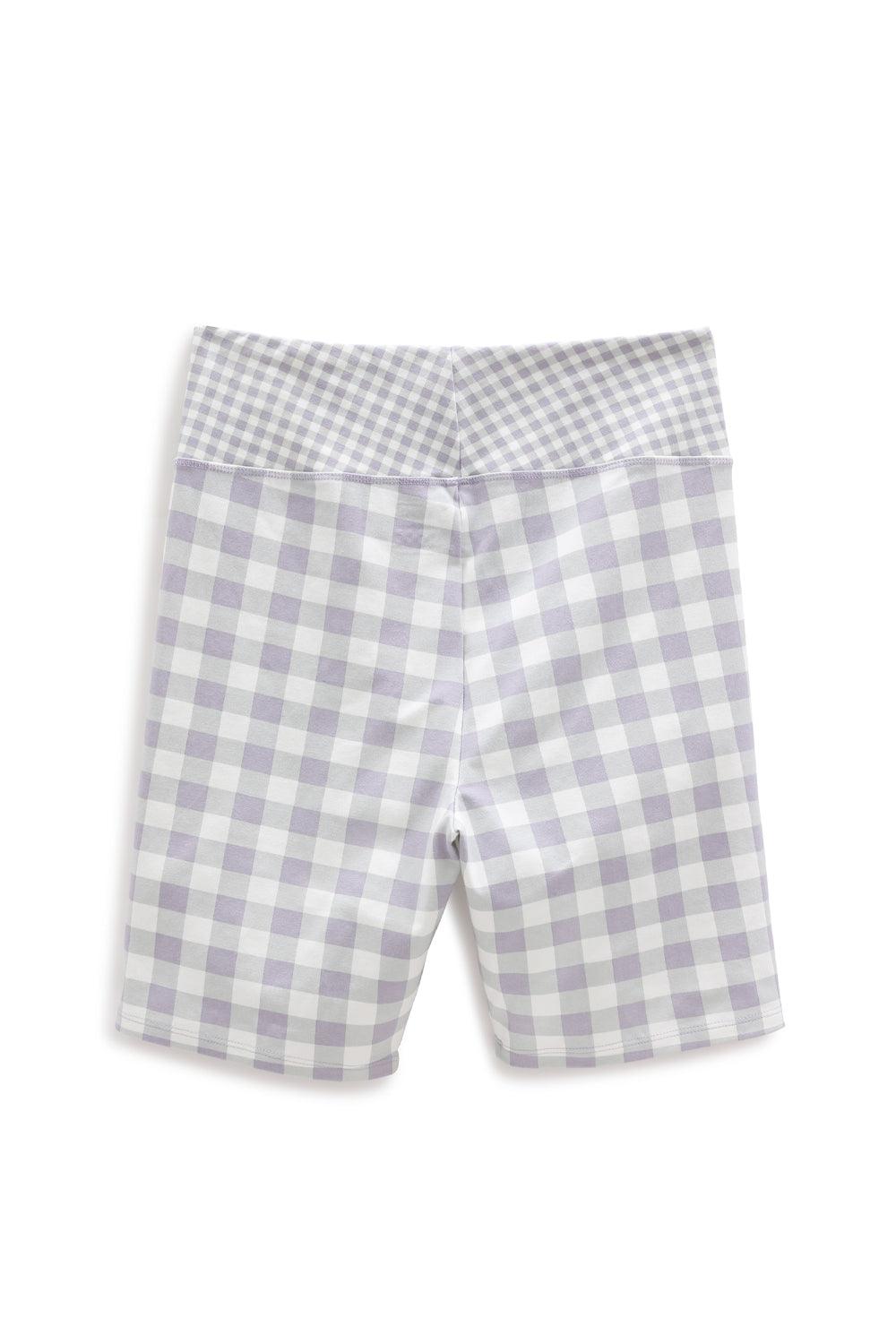 Vans-Mixed Up Gingham Legging Short Languid Lavender-Şort-6-fleurdirect.live