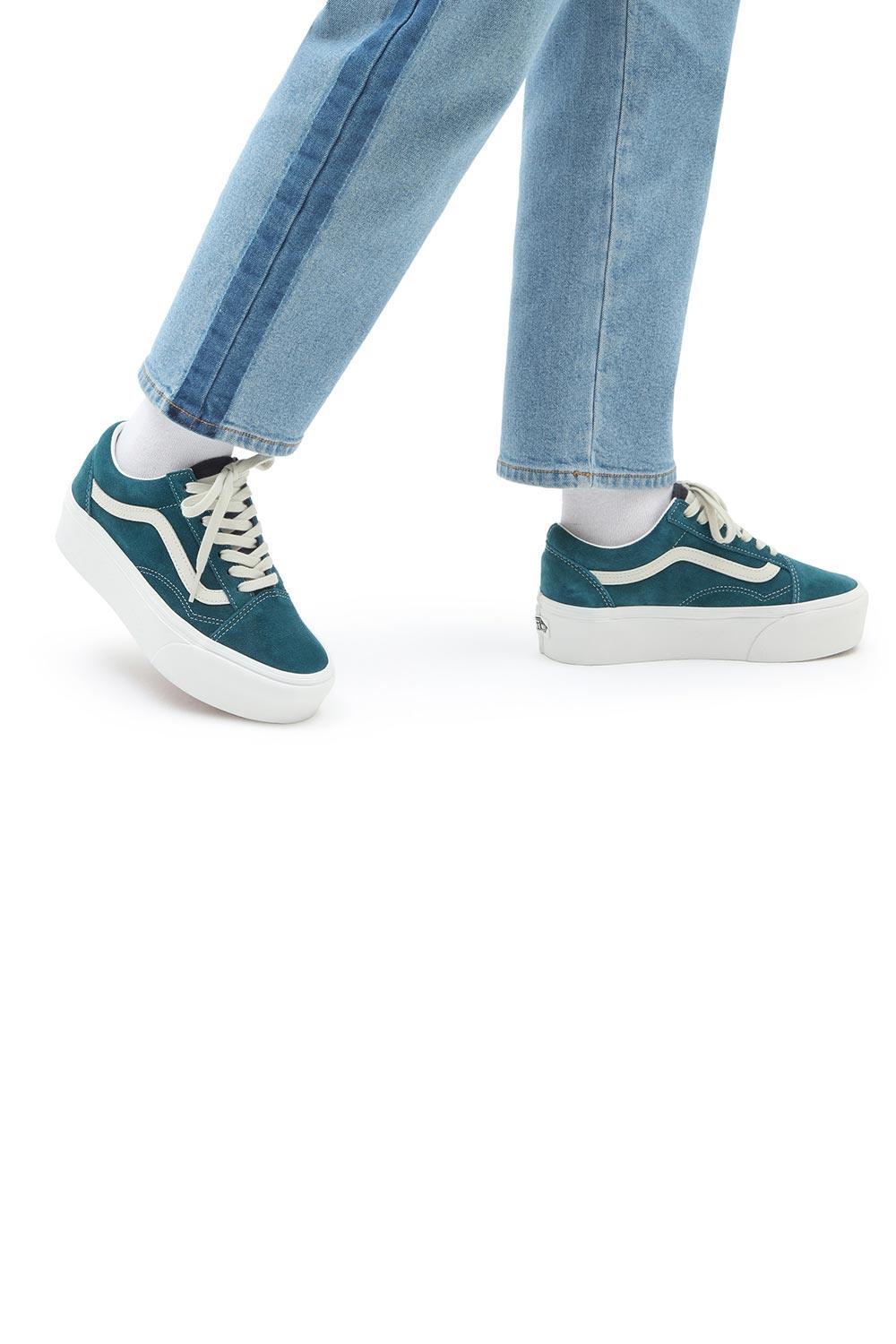 Vans-UA Old Skool Stackform Deep Teal-Sneakers-2-fleurdirect.live