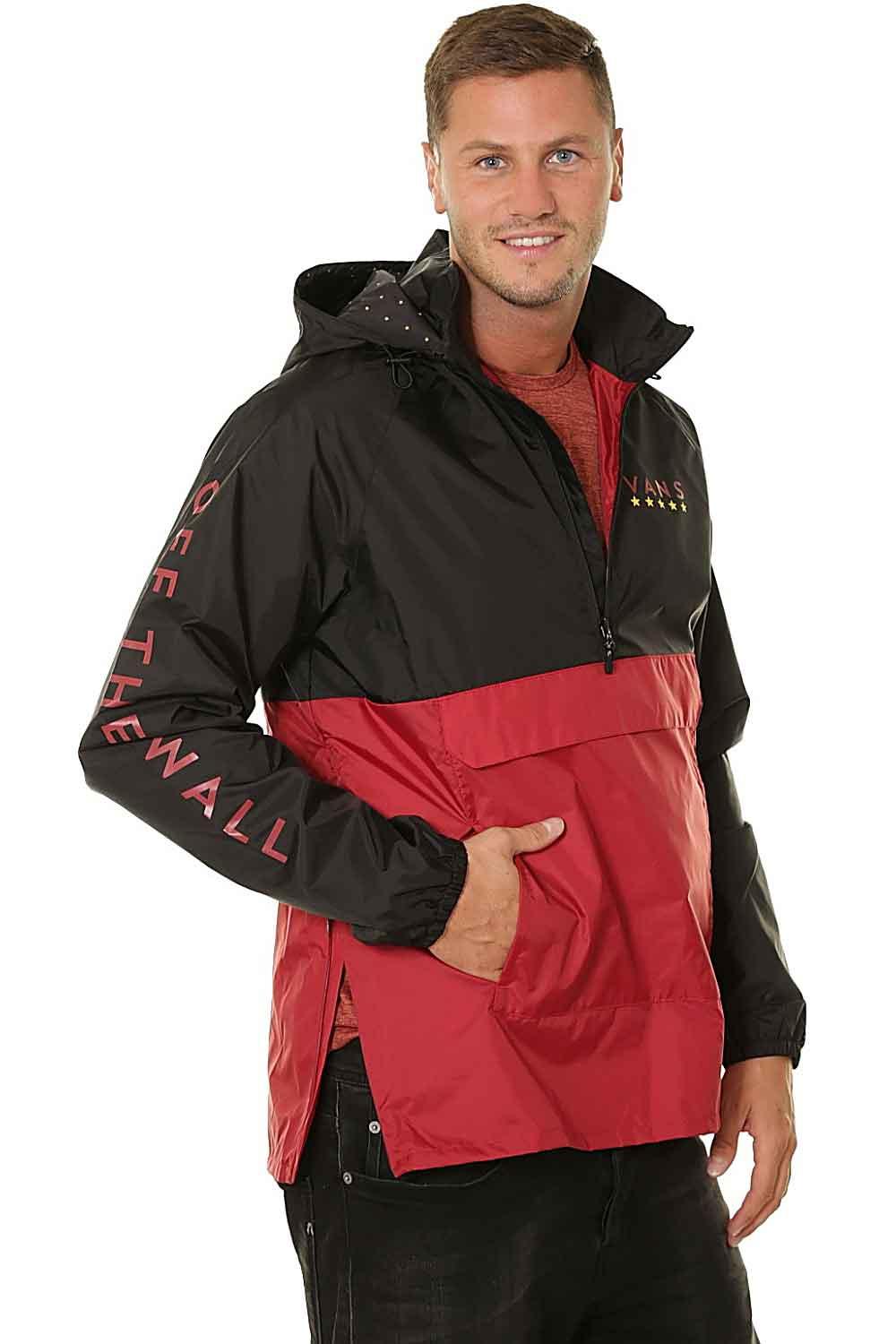 Vans-Victory Anorak – Chili Pepper/Black-Mont-3-fleurdirect.live