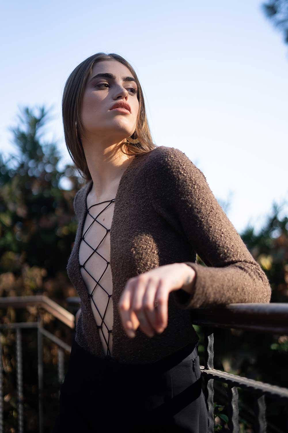 Veryself-Tuscan Bodysuit - Kahverengi-Top-3-fleurdirect.live