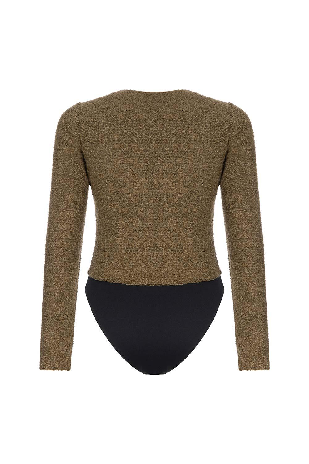 Veryself-Tuscan Bodysuit - Kahverengi-Top-4-fleurdirect.live