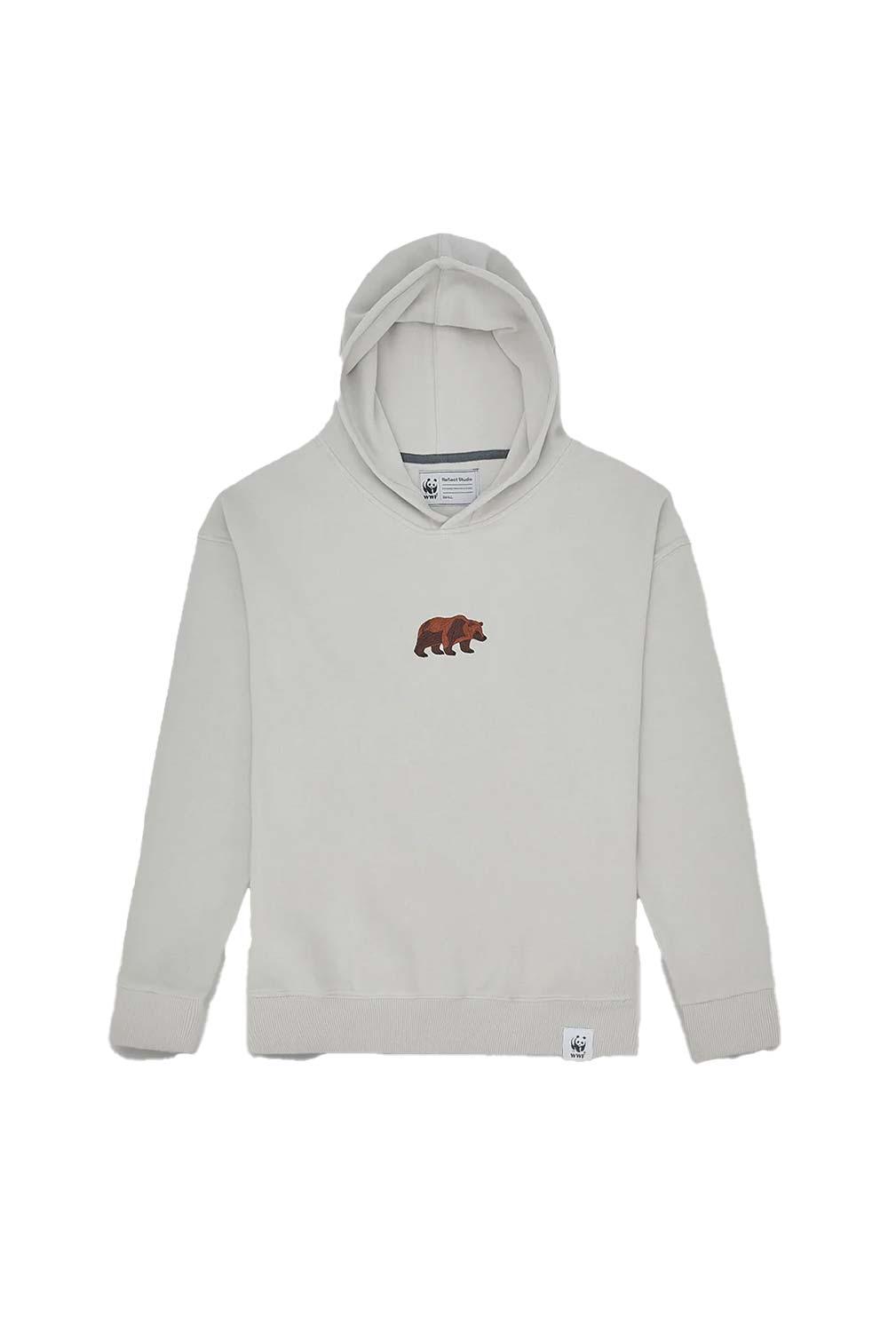 WWF Market-Bozayı Hoodie - Açık Gri-Sweatshirts & Hoodies-1-fleurdirect.live