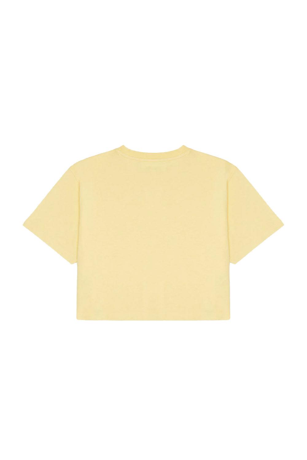 WWF Market-Cin Baykuşu Crop T-shirt - Açık Sarı-T-Shirts-6-fleurdirect.live
