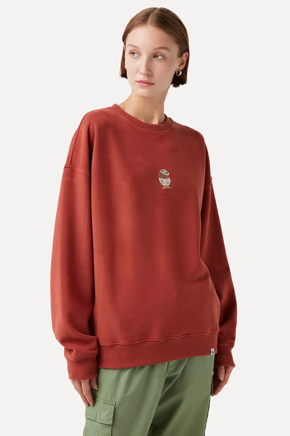WWF Market-Cin Baykuşu Sweatshirt - Kiremit-Sweatshirts & Hoodies-4-fleurdirect.live