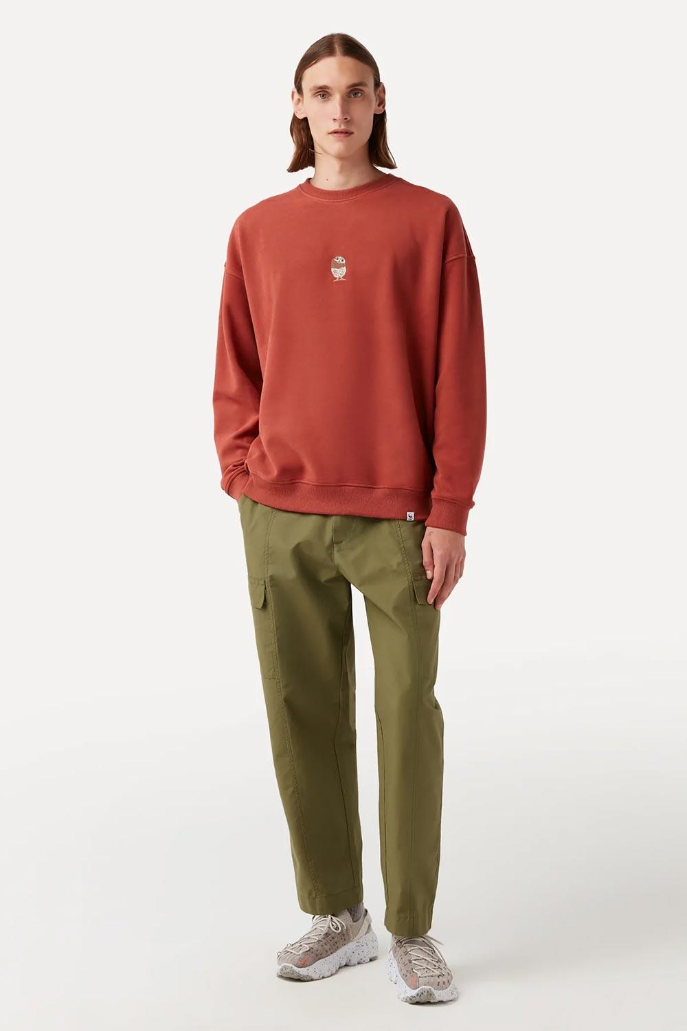 WWF Market-Cin Baykuşu Sweatshirt - Kiremit-Sweatshirts & Hoodies-5-fleurdirect.live