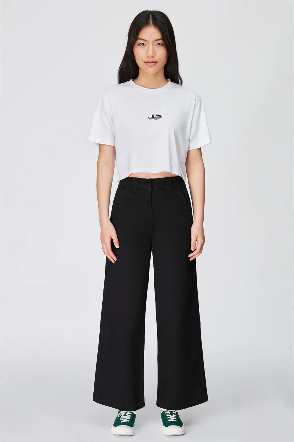 WWF Market-Giant Panda Crop T-shirt - Beyaz-T-Shirts-5-fleurdirect.live