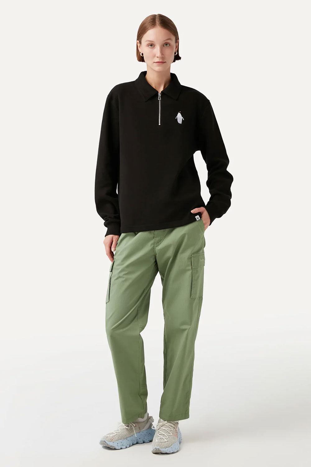 WWF Market-İmparator Penguen Polo Yaka Sweatshirt - Siyah-Sweatshirts & Hoodies-7-fleurdirect.live