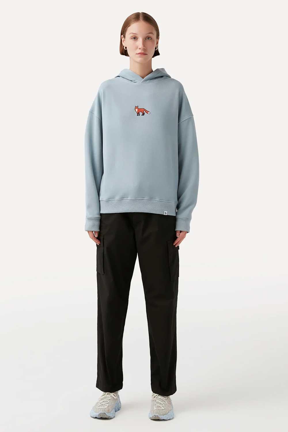 WWF Market-Kızıl Tilki Hoodie - Açık Mavi-Sweatshirts & Hoodies-5-fleurdirect.live