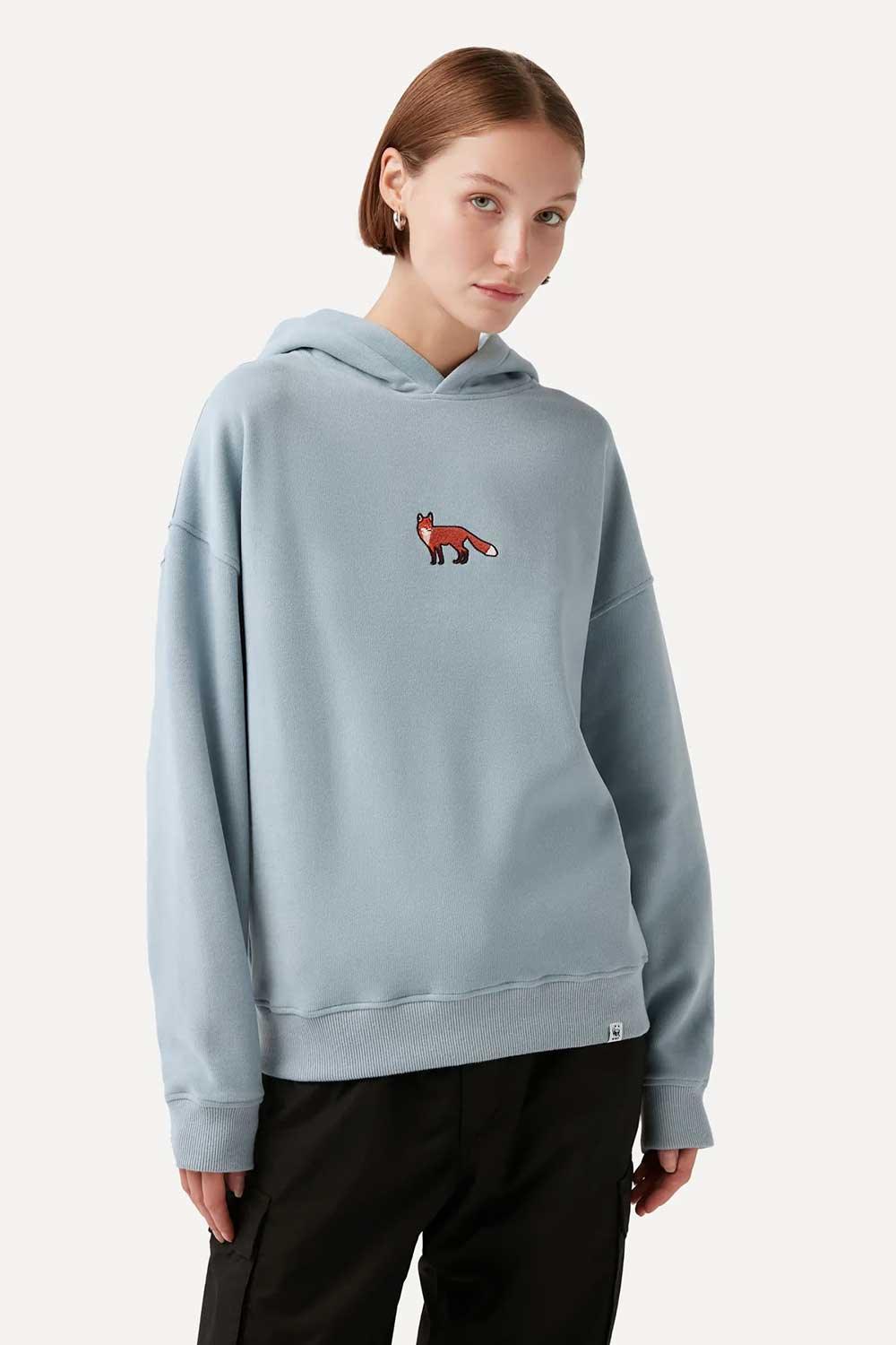 WWF Market-Kızıl Tilki Hoodie - Açık Mavi-Sweatshirts & Hoodies-6-fleurdirect.live