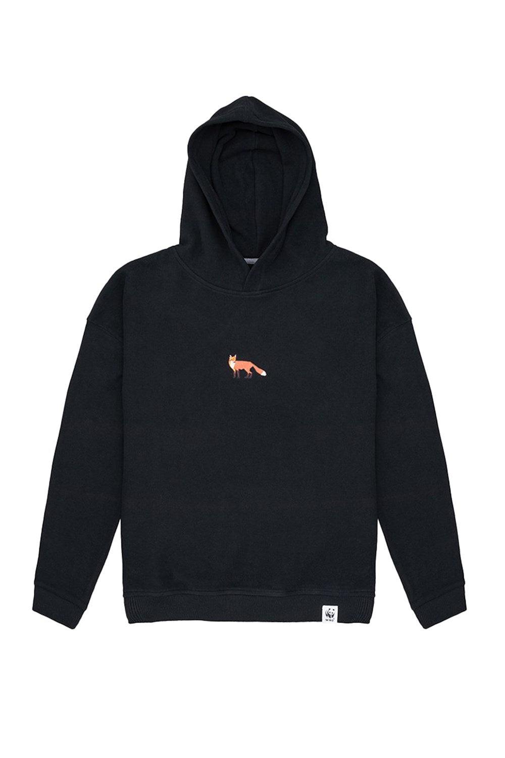 WWF Market-Kızıl Tilki Hoodie - Siyah-Sweatshirts & Hoodies-1-fleurdirect.live