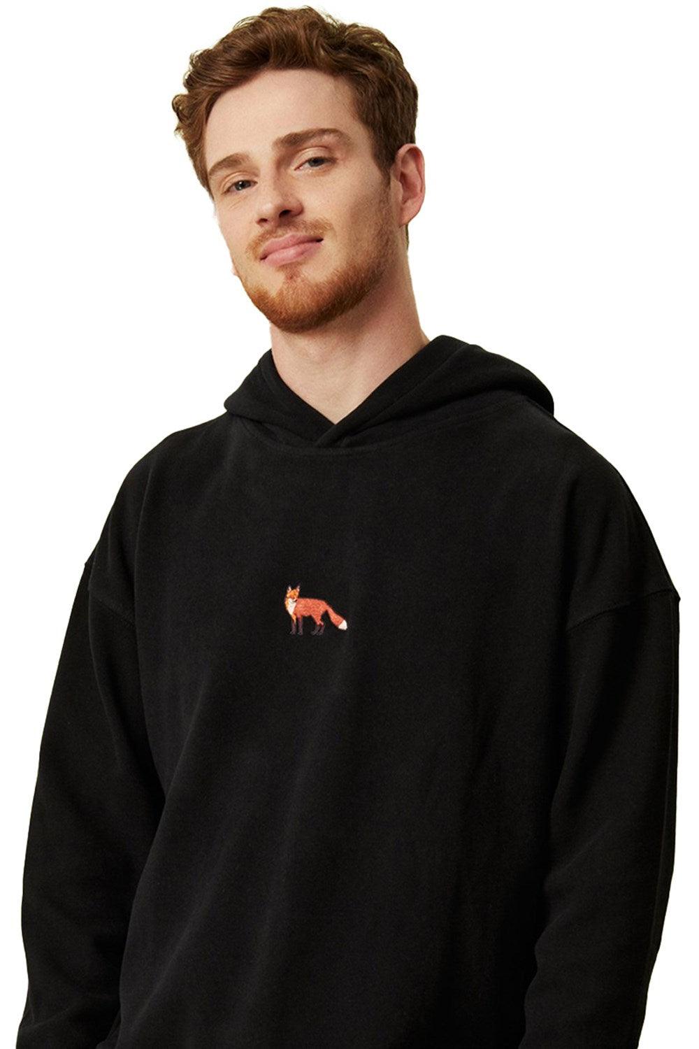 WWF Market-Kızıl Tilki Hoodie - Siyah-Sweatshirts & Hoodies-3-fleurdirect.live
