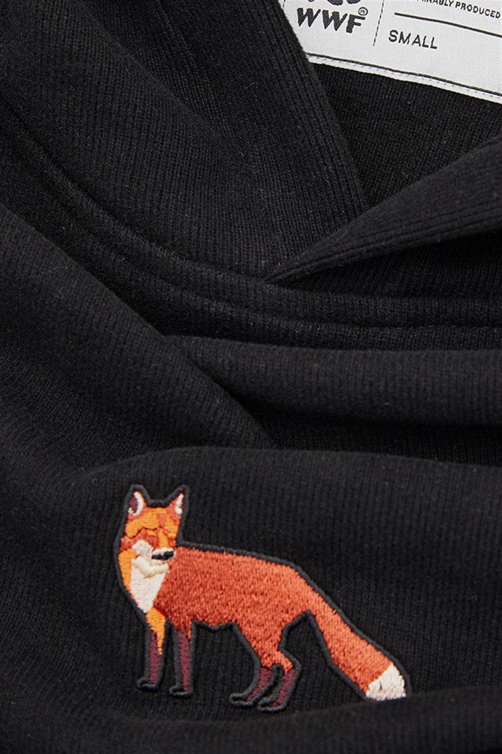 WWF Market-Kızıl Tilki Hoodie - Siyah-Sweatshirts & Hoodies-4-fleurdirect.live