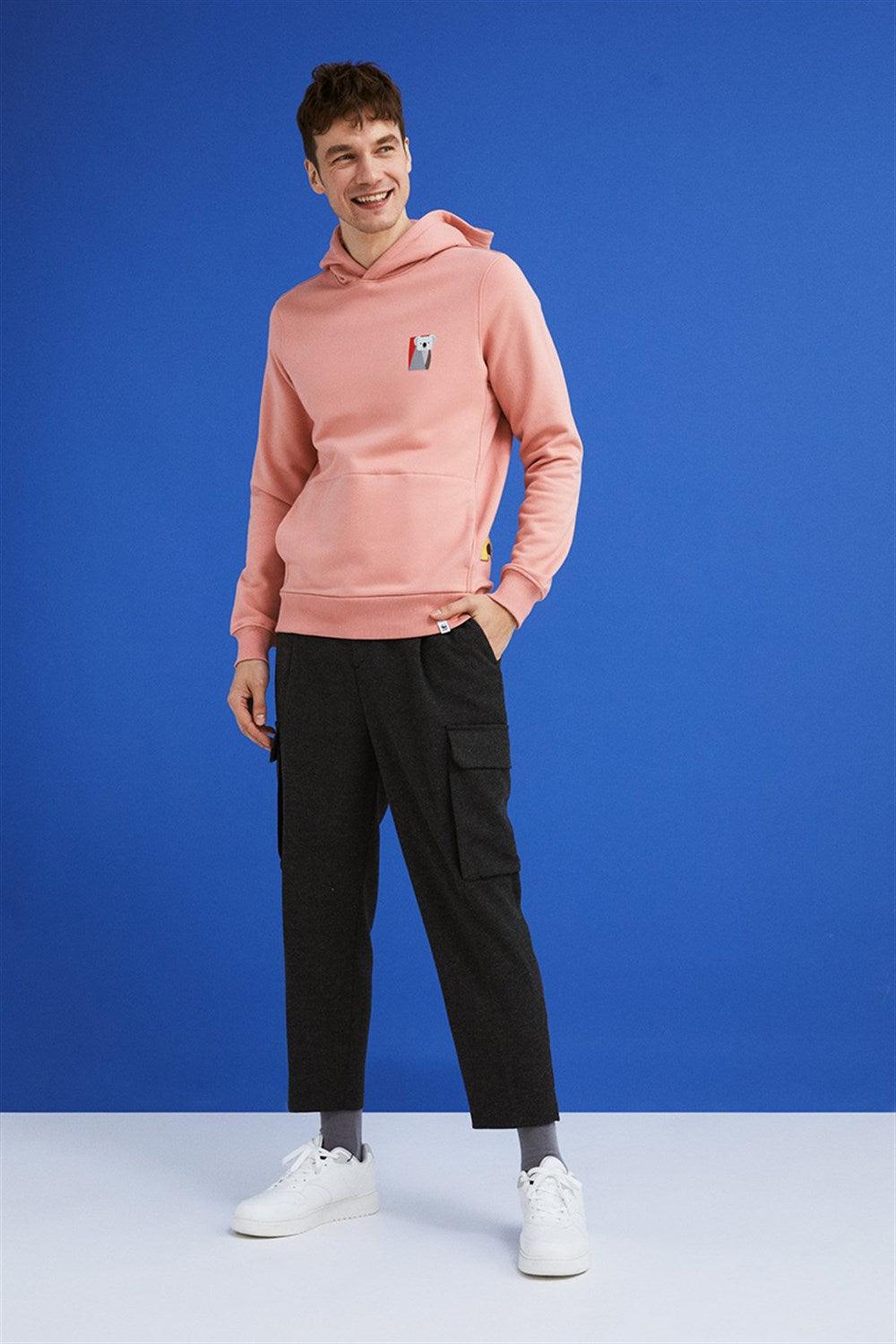 WWF Market-Koala Kanguru Hoodie - Pembe-Sweatshirts & Hoodies-3-fleurdirect.live