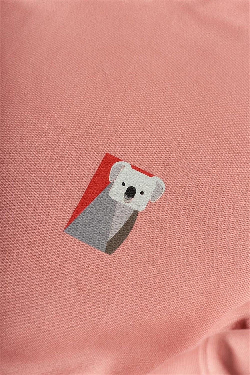 WWF Market-Koala Kanguru Hoodie - Pembe-Sweatshirts & Hoodies-5-fleurdirect.live