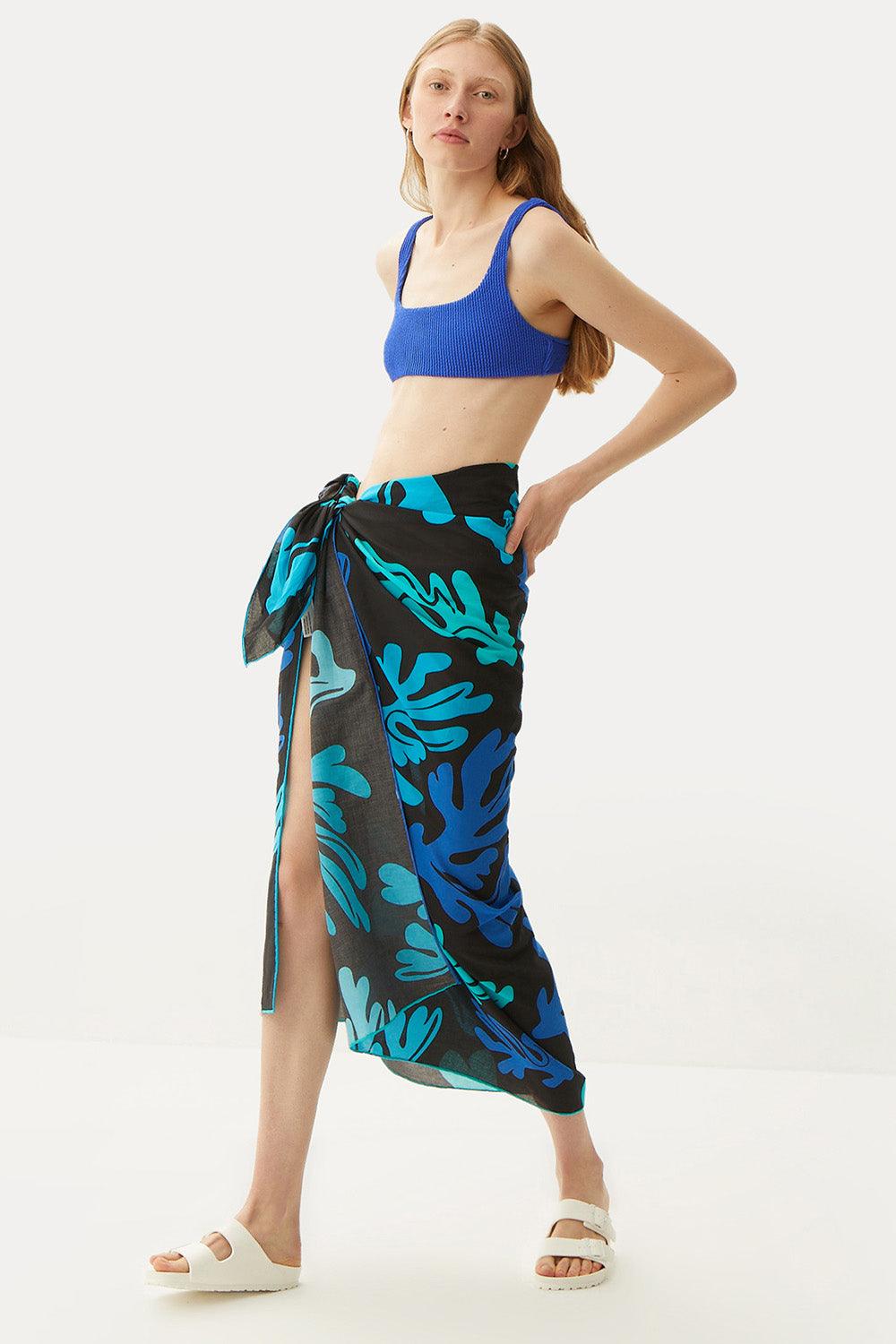 WWF Market-Mercan Pareo - Siyah-Pareo & Bandana-1-fleurdirect.live