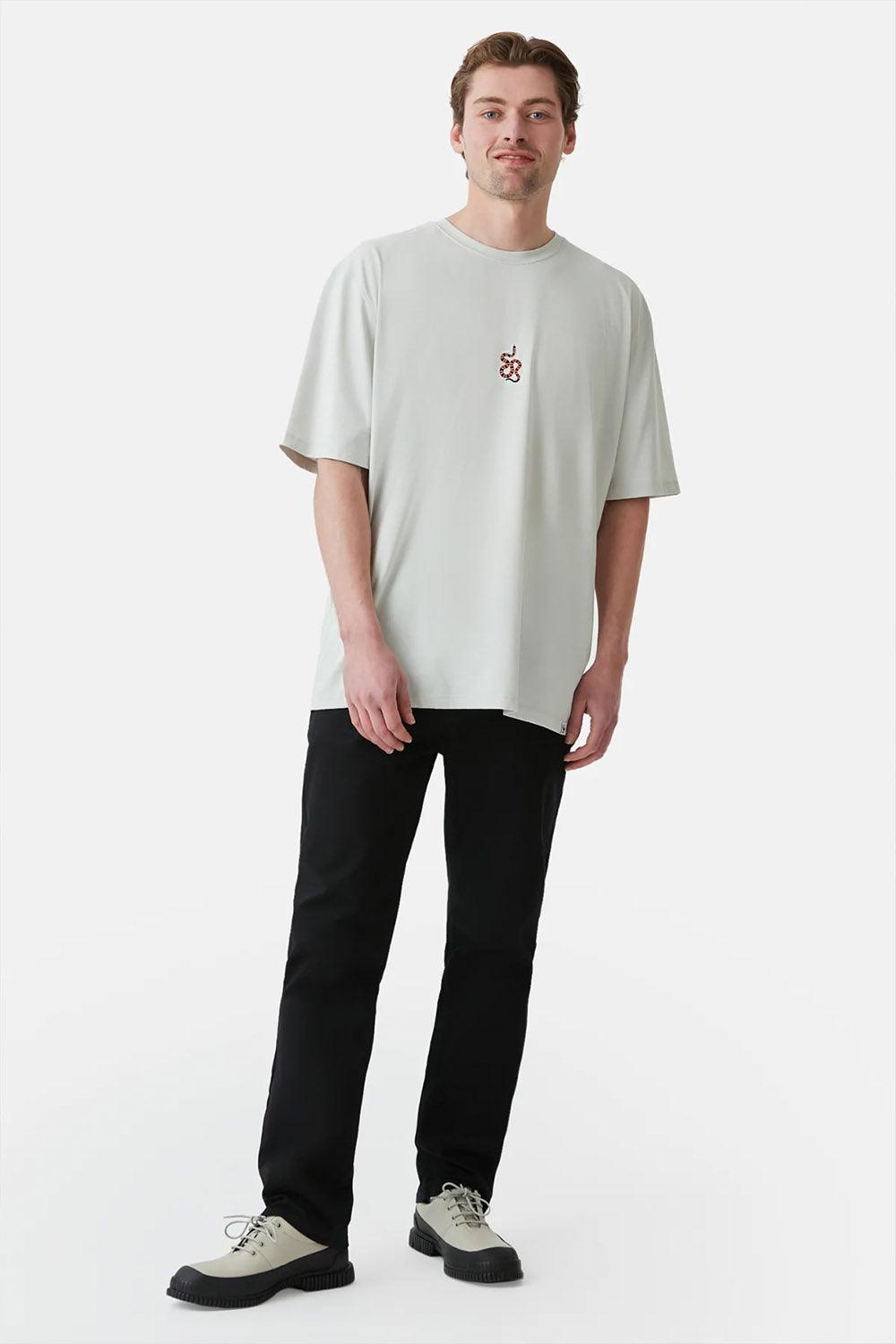 WWF Market-Mercan Yılanı Oversize T-shirt - Gri-T-Shirts-3-fleurdirect.live