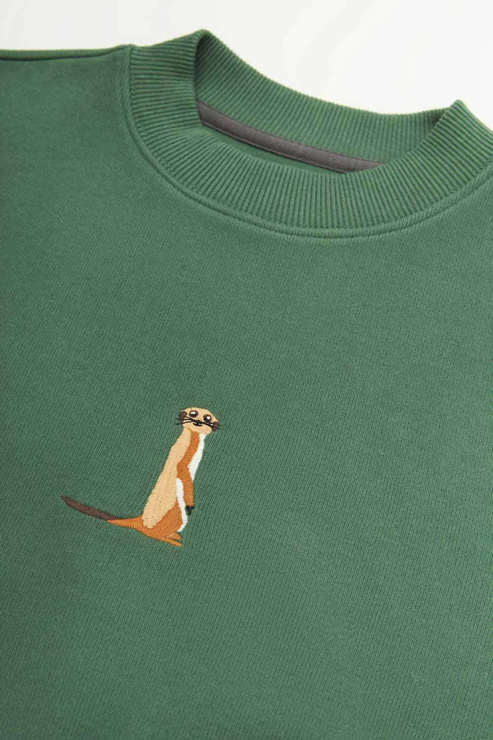 WWF Market-Mirket Crop Sweatshirt - Yeşil-Sweatshirts & Hoodies-3-fleurdirect.live