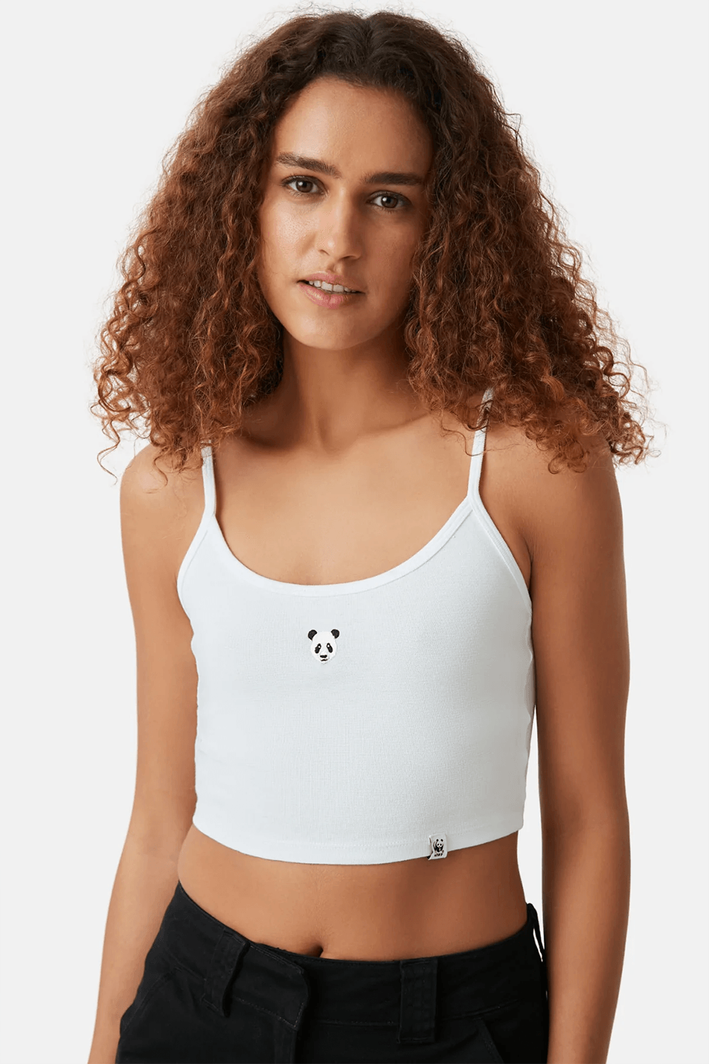 WWF Market-Panda Crop Atlet - Beyaz-T-Shirts-1-fleurdirect.live