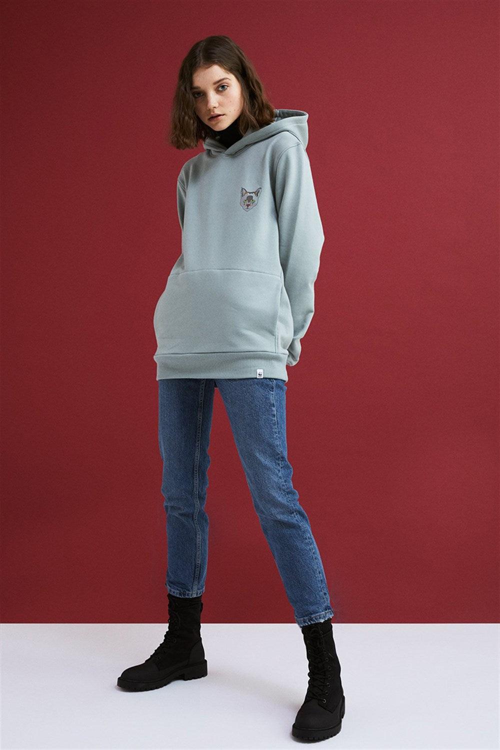 WWF Market-Saz Kedisi Hoodie - Gri-Sweatshirts & Hoodies-2-fleurdirect.live