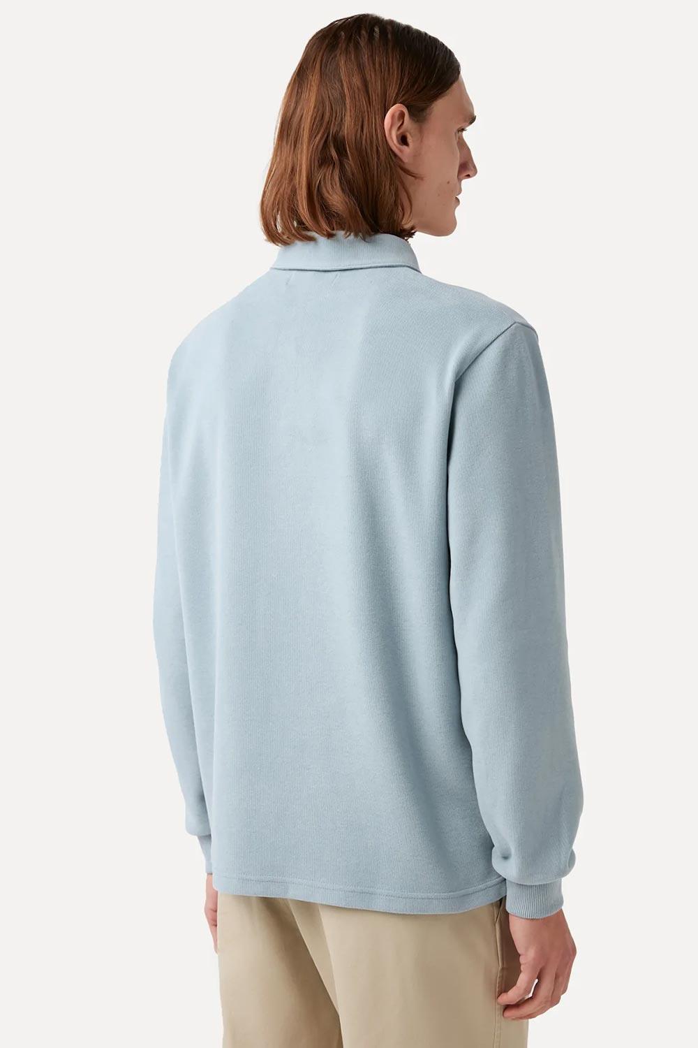 WWF Market-Turna Kuşu Polo Yaka Sweatshirt - Mavi-Sweatshirts & Hoodies-6-fleurdirect.live