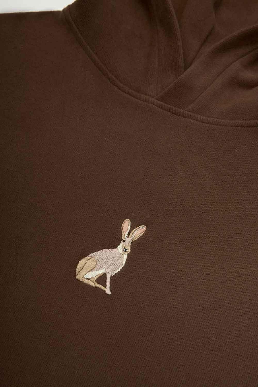 WWF Market-Yaban Tavşanı Hoodie - Kahverengi-Sweatshirts & Hoodies-2-fleurdirect.live