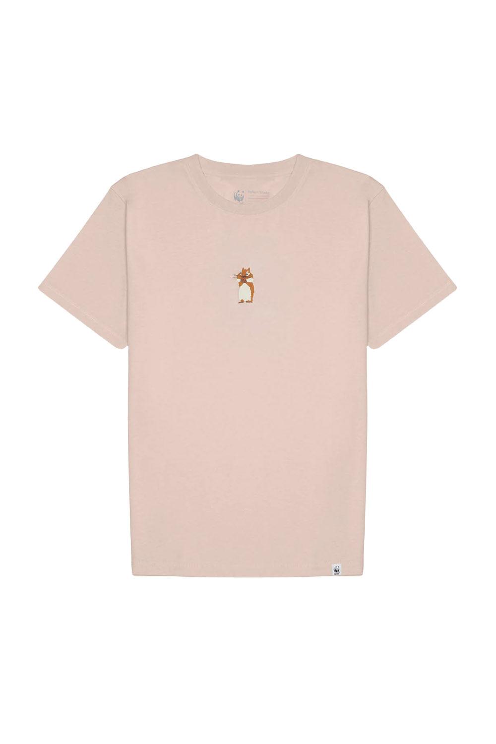WWF Market-Yavru Sincap T-shirt - Gül Kurusu-T-Shirts-1-fleurdirect.live