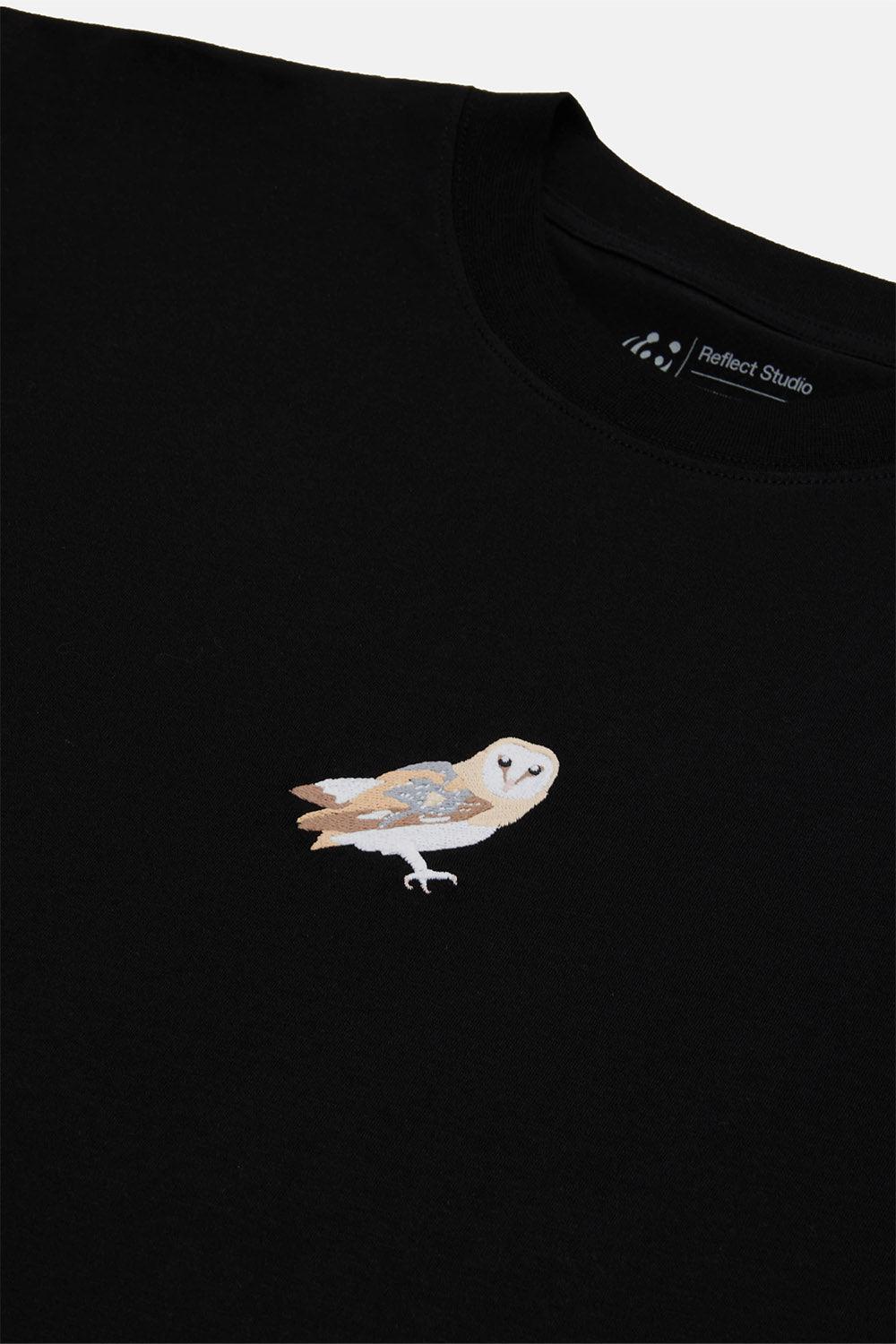 WWF Market-Yer Baykuşu Oversize T-shirt - Siyah-T-Shirts-2-fleurdirect.live