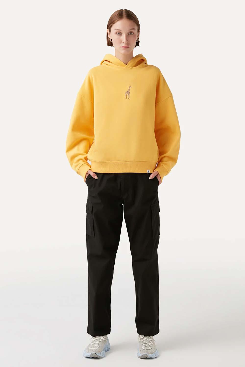 WWF Market-Zürafa Hoodie - Sarı-Sweatshirts & Hoodies-5-fleurdirect.live