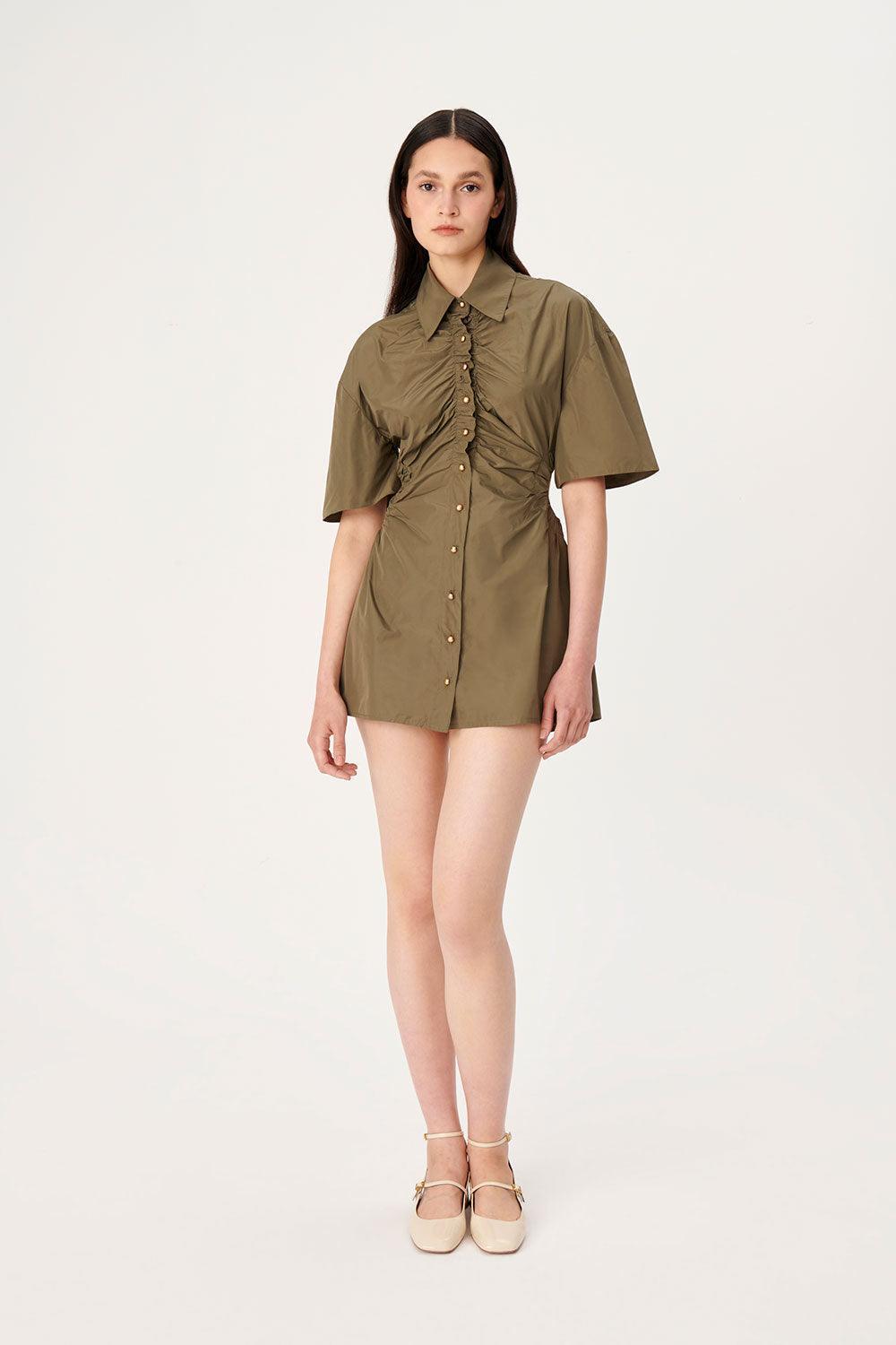 Wabi Sabi-Dorato Haki Elbise-Elbise-6-fleurdirect.live