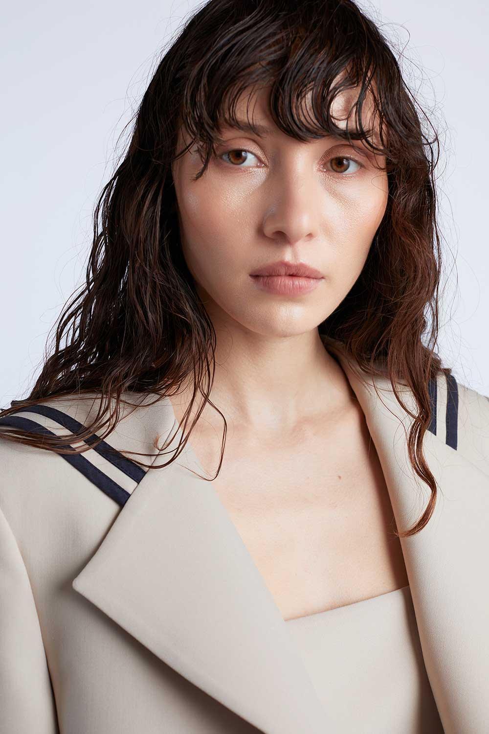 Wabi Sabi-Sail Crop Bej Ceket-Ceket-3-fleurdirect.live