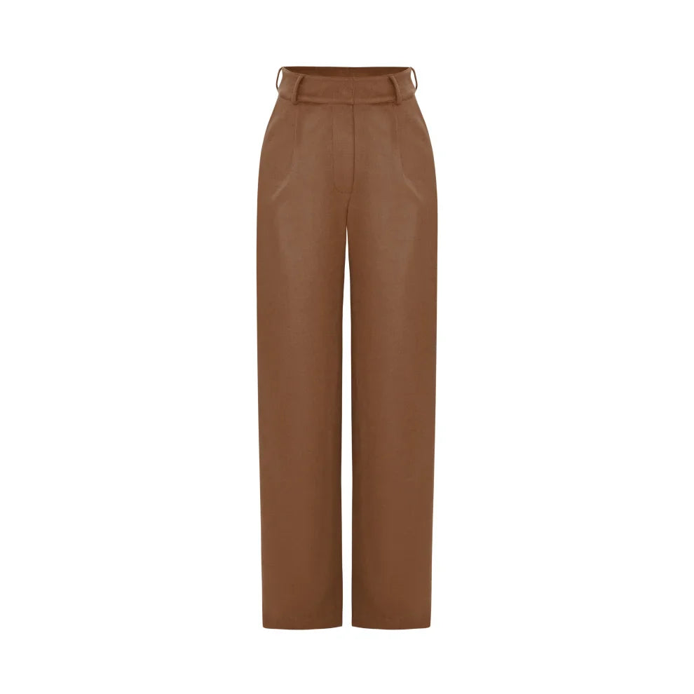 Wabi Sabi-Sail Taba Kaşmir Pantolon-Pantolon-1-fleurdirect.live