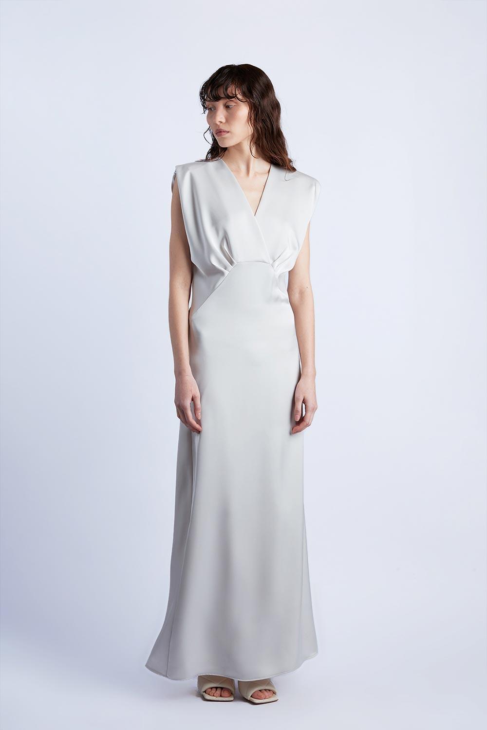 Wabi Sabi-Ws X Mag Bej Aries Maxi Elbise-Elbise-2-fleurdirect.live